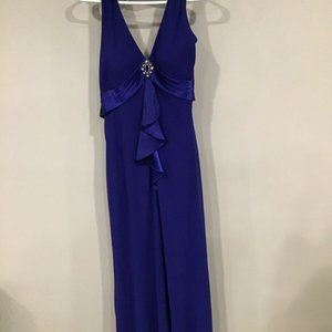 Patra Size 10 Blue Floor Length Gown